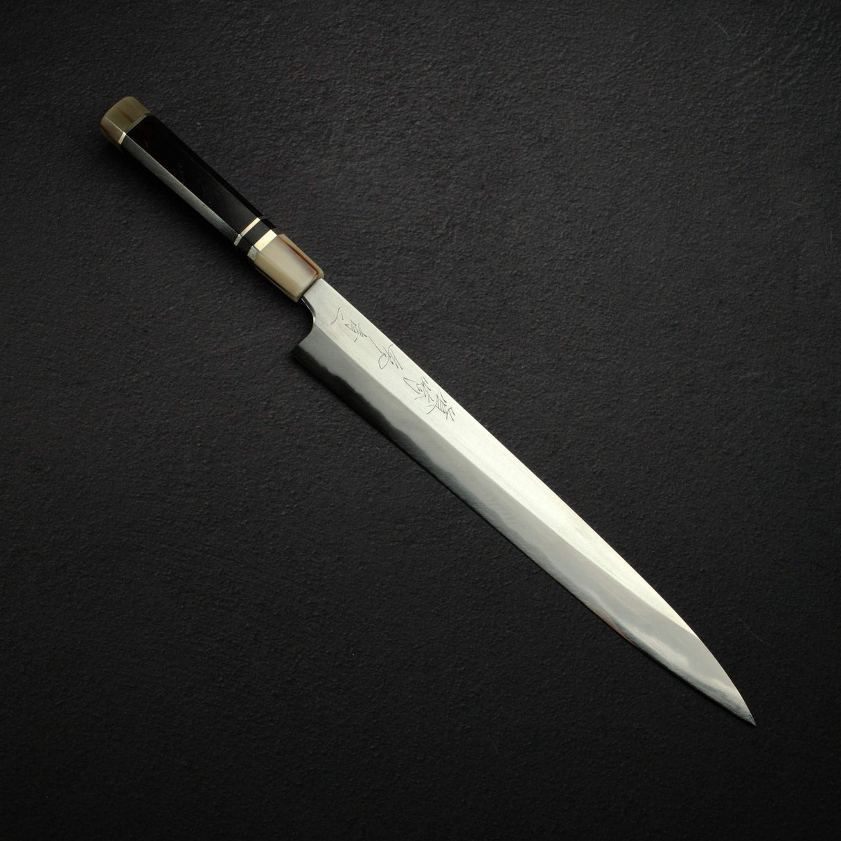 眞崎 直樹 青二鋼 磨き 柳刃 300mm 鞘付き