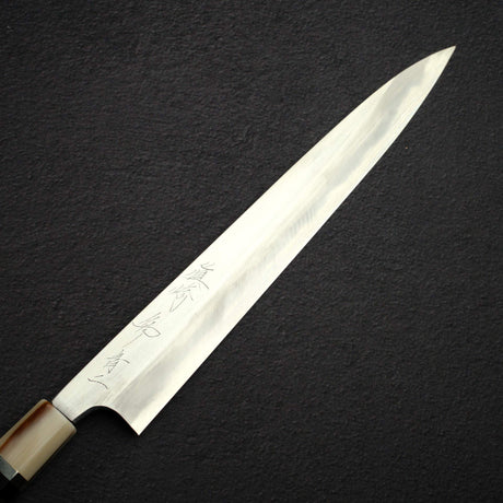 眞崎 直樹 青二鋼 磨き 柳刃 300mm 鞘付き
