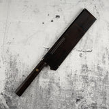 玄海正国 白二鋼 本焼 薄刃 240mm エボニー柄セット