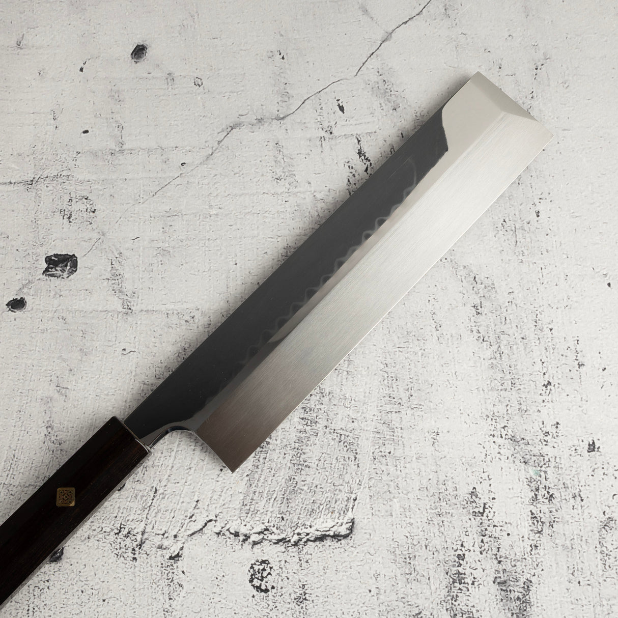 玄海正国 白二鋼 本焼 薄刃 240mm エボニー柄セット