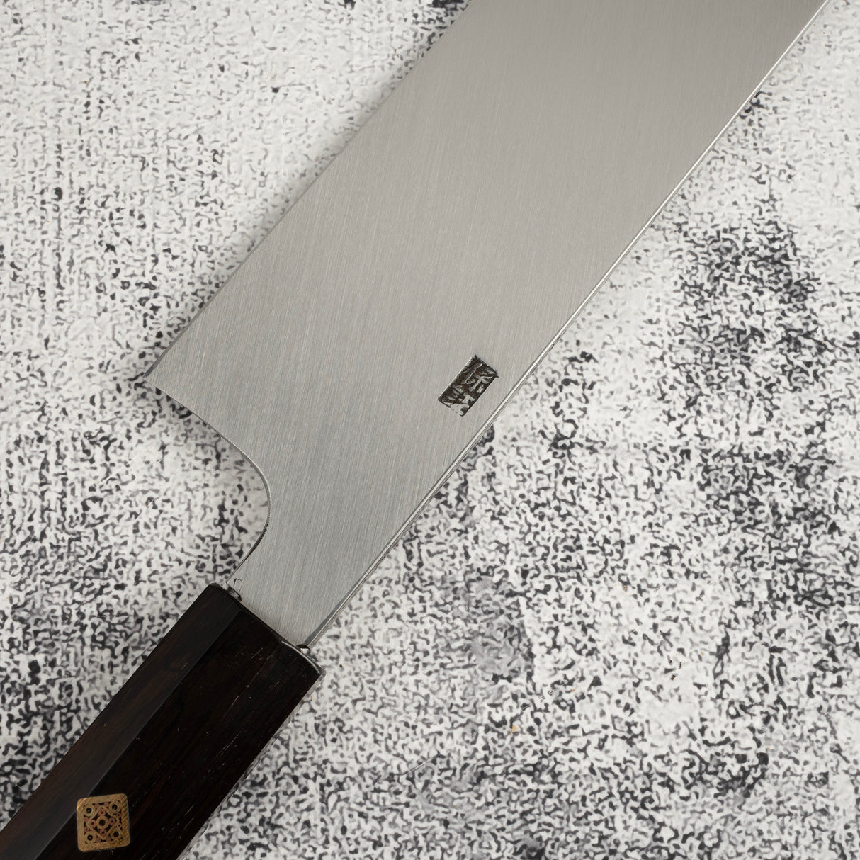 玄海正国 白二鋼 本焼 薄刃 240mm エボニー柄セット