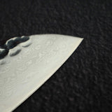 青木刃物製作所 VG10 33層ダマスカス 三徳 170mm チークハンドル