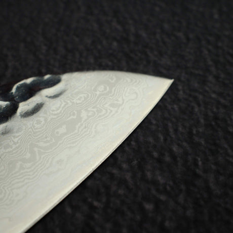 青木刃物製作所 VG10 33層ダマスカス 三徳 170mm チークハンドル