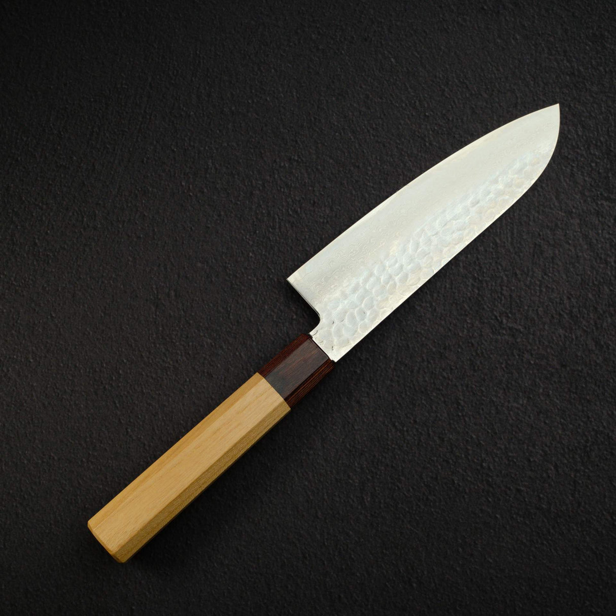 青木刃物製作所 VG10 33層ダマスカス 三徳 170mm チークハンドル