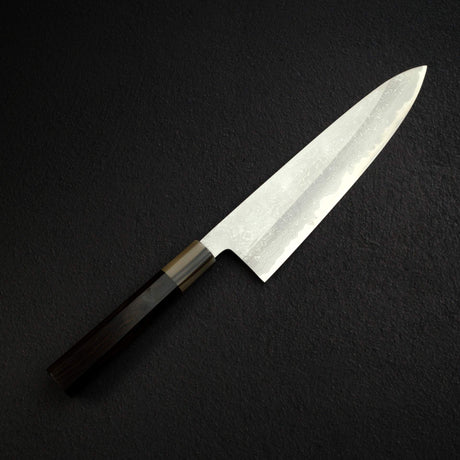 田中一之刃物製作所 白一鋼 ダマスカス 牛刀 240mm
