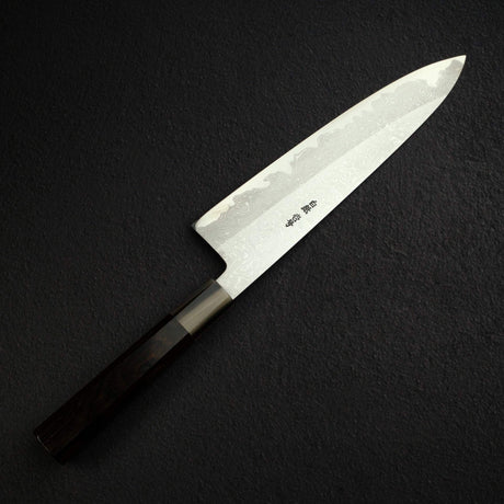 田中一之刃物製作所 白一鋼 ダマスカス 牛刀 240mm