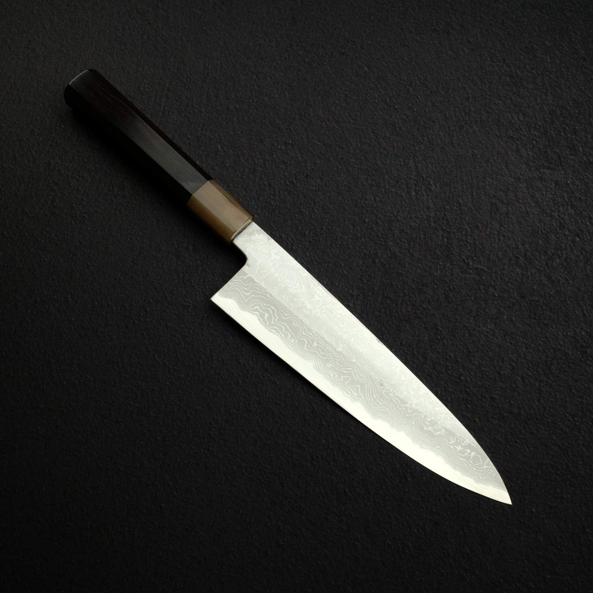 田中一之刃物製作所 白一鋼 ダマスカス 牛刀 210mm