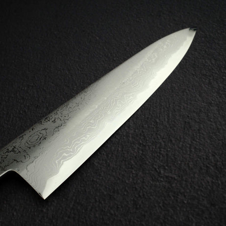 田中一之刃物製作所 白一鋼 ダマスカス 牛刀 210mm