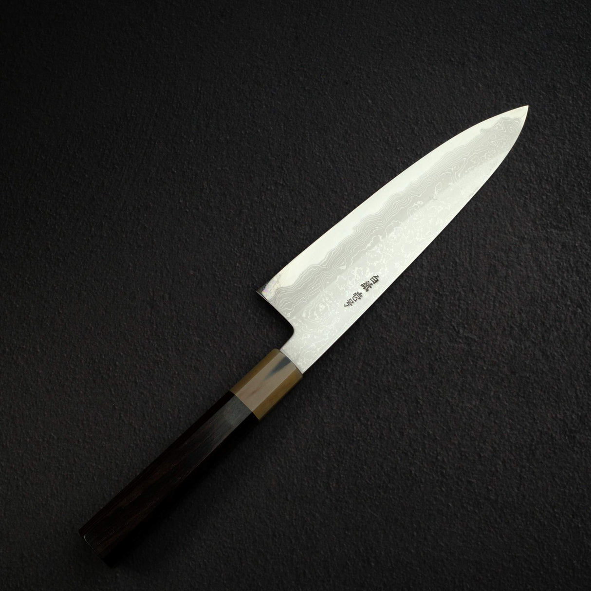 田中一之刃物製作所 白一鋼 ダマスカス 牛刀 210mm