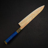 初心 孔雀 V金2号 レインボーダマスカス 牛刀 240mm