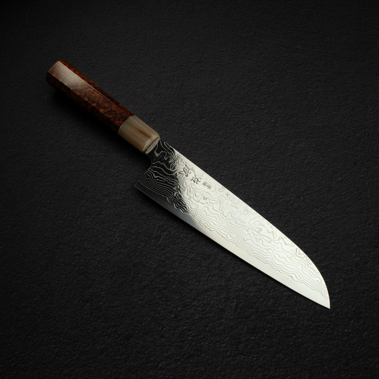 Sukenari SG2 Damascus Santoku 190mm w/ Snakewood Handle