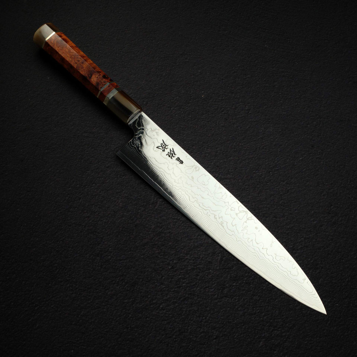 Sukenari SG2 Damascu Gyuto 270mm w/ Triple Spacer Amboyna Burl