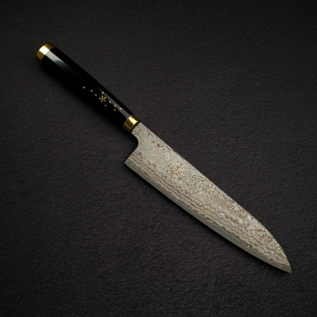 佐治打刃物 蒔絵 漆 V金10号W 牛刀 210mm