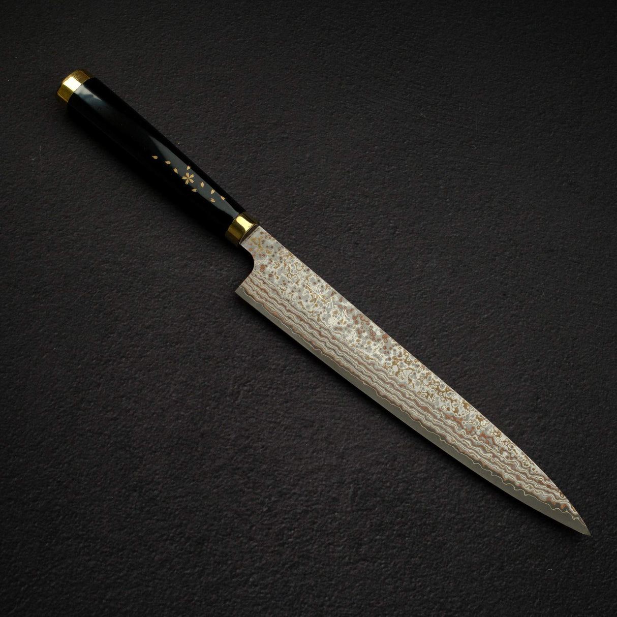 佐治打刃物 蒔絵 漆 V金10号W 筋引 240mm