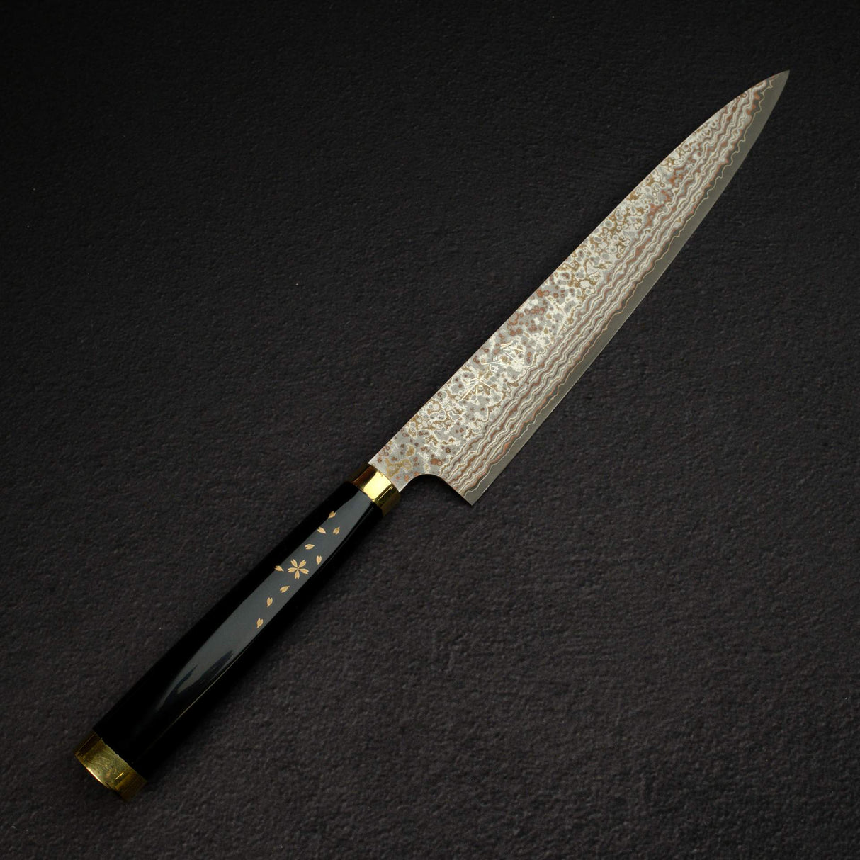 佐治打刃物 蒔絵 漆 V金10号W 筋引 240mm