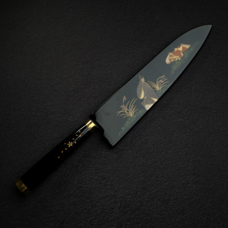 佐治打刃物 蒔絵 漆 V金10号W 牛刀 210mm