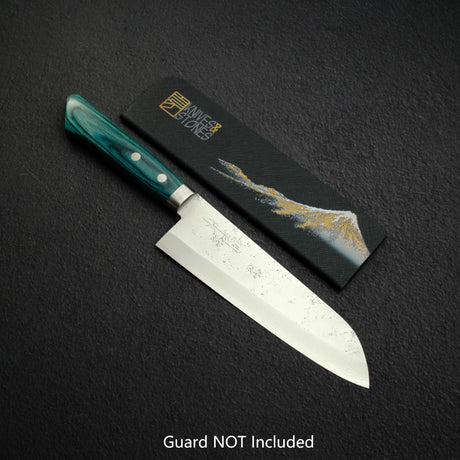 Masutani Sekka VG10 Nashiji Damascus Santoku 170mm Western Handle