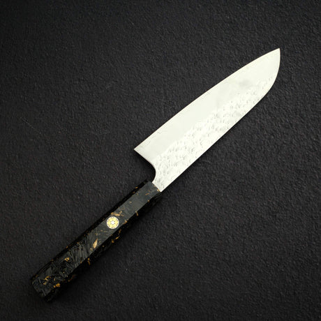 Yoshimi Kato Hyo SG2 Santoku 170mm,  Carbon Fibre Handle