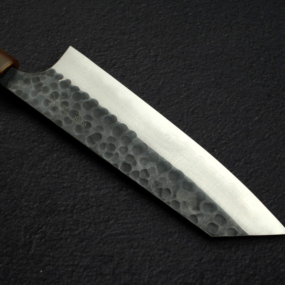 昌景 小石 青紙スーパー 黒打ち 槌目 文化 175mm