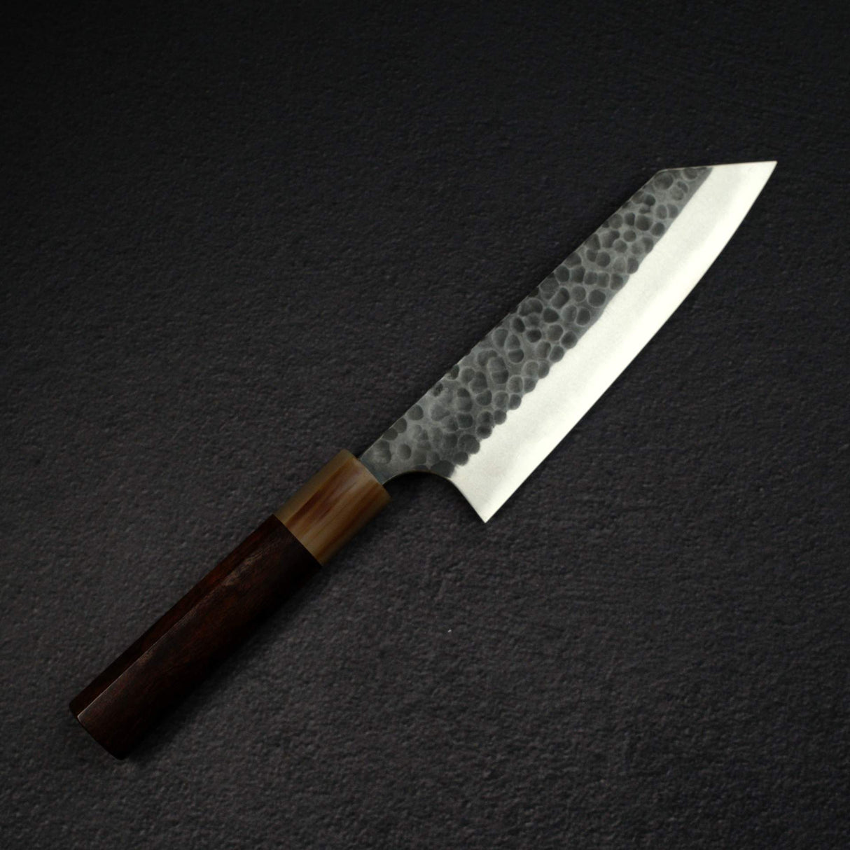 昌景 小石 青紙スーパー 黒打ち 槌目 文化 175mm