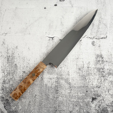 池田鍛錬所 本焼 白三鋼 牛刀 240mm 樟セット SP2