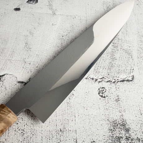 池田鍛錬所 本焼 白三鋼 牛刀 240mm 樟セット SP2