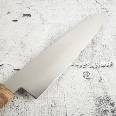 池田鍛錬所 本焼 白三鋼 牛刀 240mm 樟セット SP2