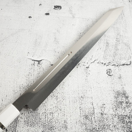 池田鍛錬所 青一鋼 水本焼 切付柳刃 300mm 盛箸セット