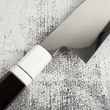 白木 富士山刃紋 本焼 牛刀 270mm 盛箸セット