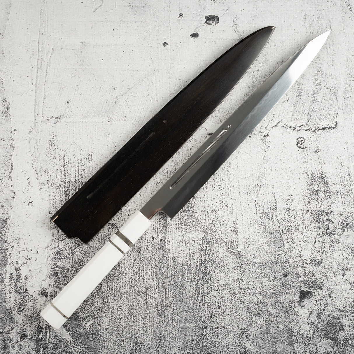 池田鍛錬所 青一鋼 水本焼 柳刃 300mm 盛箸セット #2