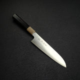 Sukenari ZDP-189 Hairline Santoku 195mm, Ebony Handle with Blonde/Marble Ferrule
