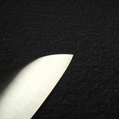 Sukenari ZDP-189 Hairline Santoku 195mm, Ebony Handle with Blonde/Marble Ferrule