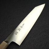 Sukenari ZDP-189 Hairline K-tip Gyuto 210mm, Ebony Handle with Blonde/Marble Ferrule