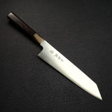 Sukenari ZDP-189 Hairline K-tip Gyuto 240mm, Ebony Handle with Blonde/Marble Ferrule