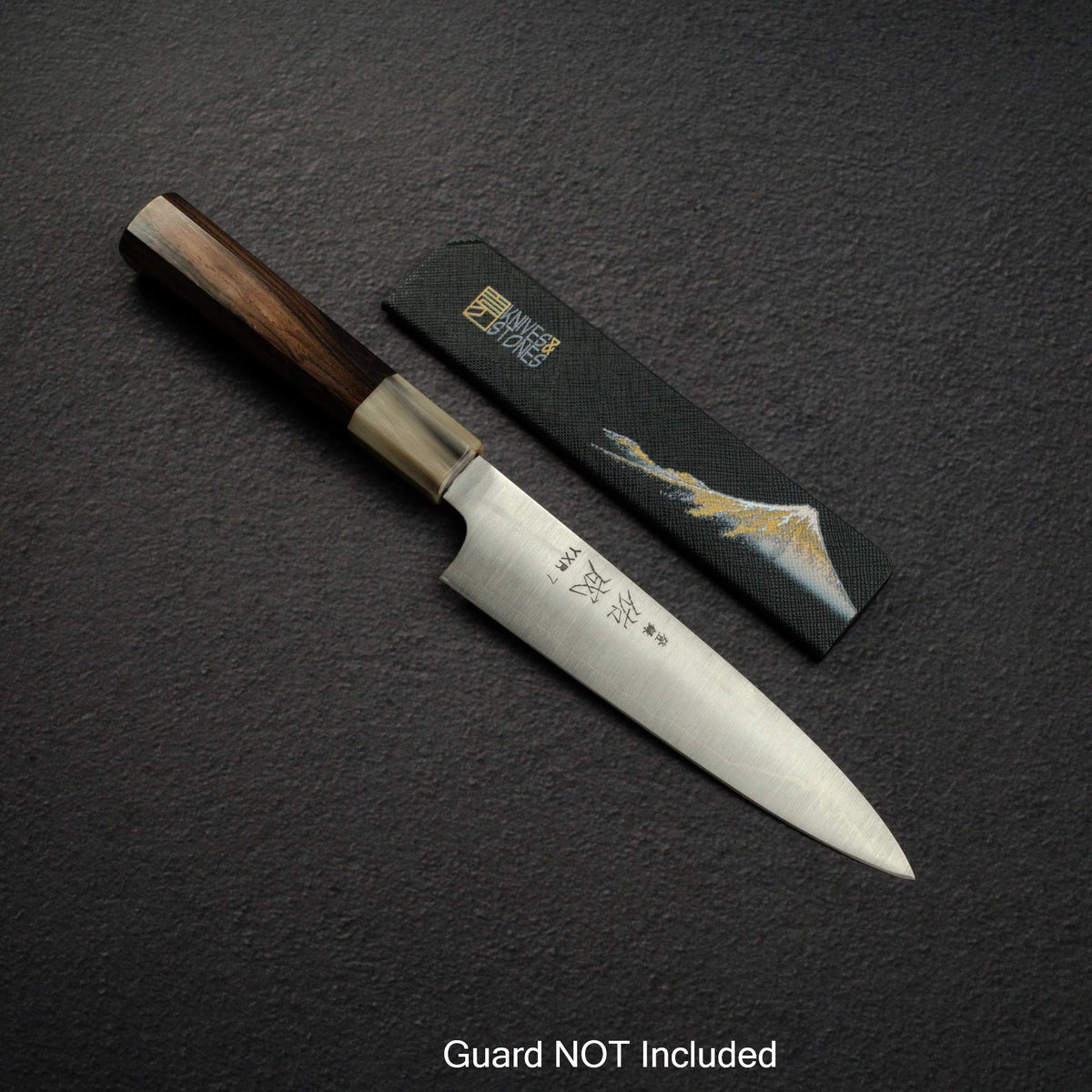 Sukenari YXR7 Petty 165mm, Ebony Handle with Blonde/Marble Ferrule