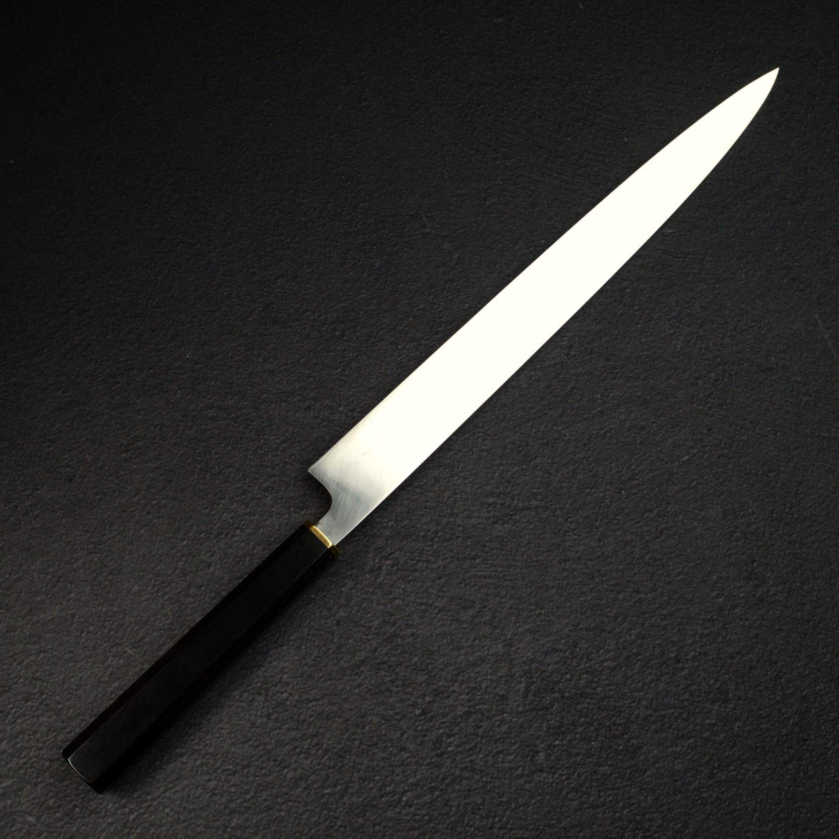 Sukenari HAP40 Mirror Polished Yanagiba 330 mm, Ebony Brass Handle
