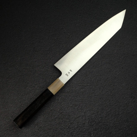 Sukenari SG2 Hairline K-tip Gyuto 240mm, Ebony Handle with Blonde/Marble Ferrule