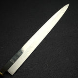 Sukenari HAP40 Mirror Polished Yanagiba 330 mm, Ebony Brass Handle (Hatsukokoro Engraved))