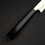 Sukenari HAP40 Mirror Polished Yanagiba 330 mm, Ebony Brass Handle (Hatsukokoro Engraved))
