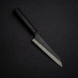 二唐刃物鍛造所 スーパーゴールド2 黒打ち 両刃 槌目 骨スキ 170mm エボニー
