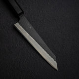 二唐刃物鍛造所 スーパーゴールド2 黒打ち 両刃 槌目 骨スキ 170mm エボニー