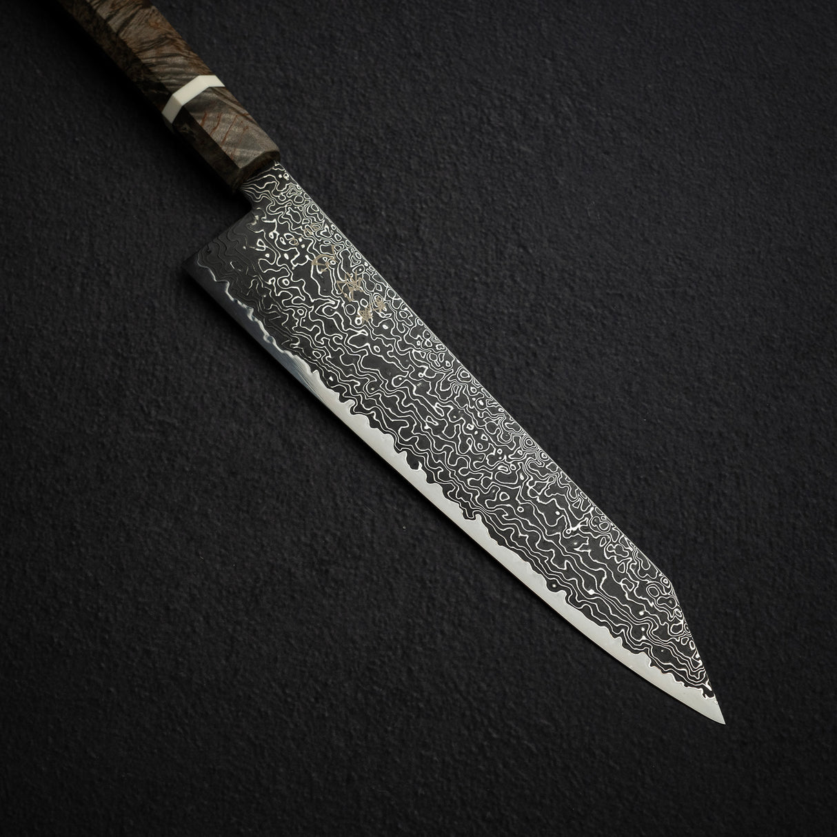 初心 流氷 SG2 黒ダマスカス 切付牛刀 240mm