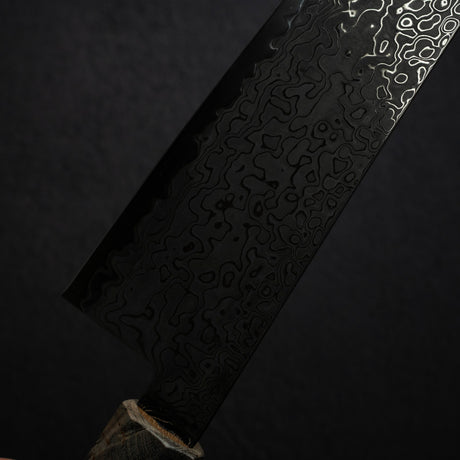 初心 流氷 SG2 黒ダマスカス 切付牛刀 240mm