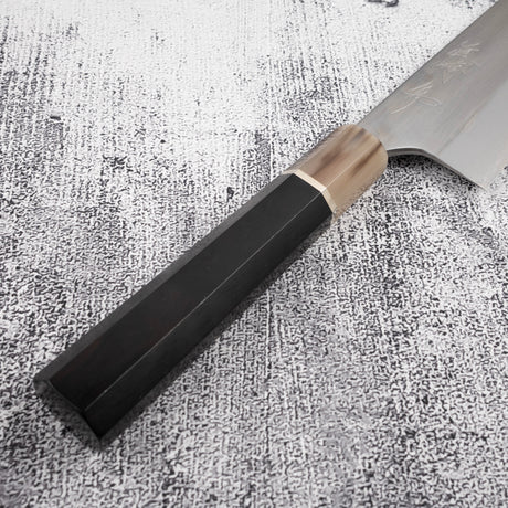 眞崎 直樹 白二鋼 本三枚 牛刀 240mm 鞘付き