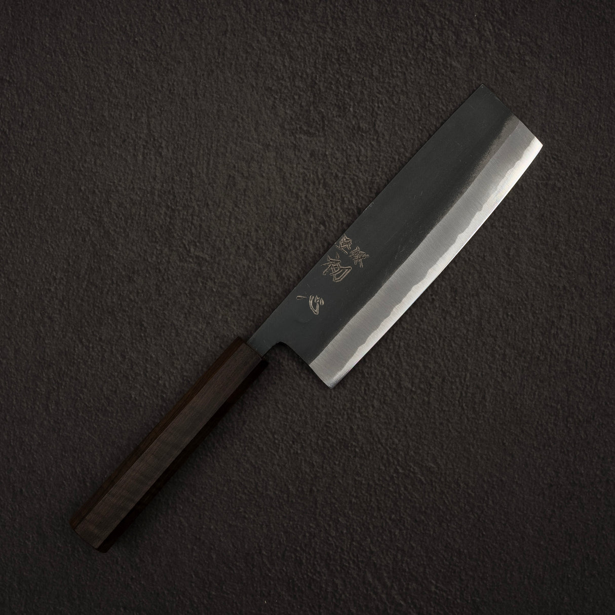 初心 青鷺 青二鋼 黒打 菜切 165mm