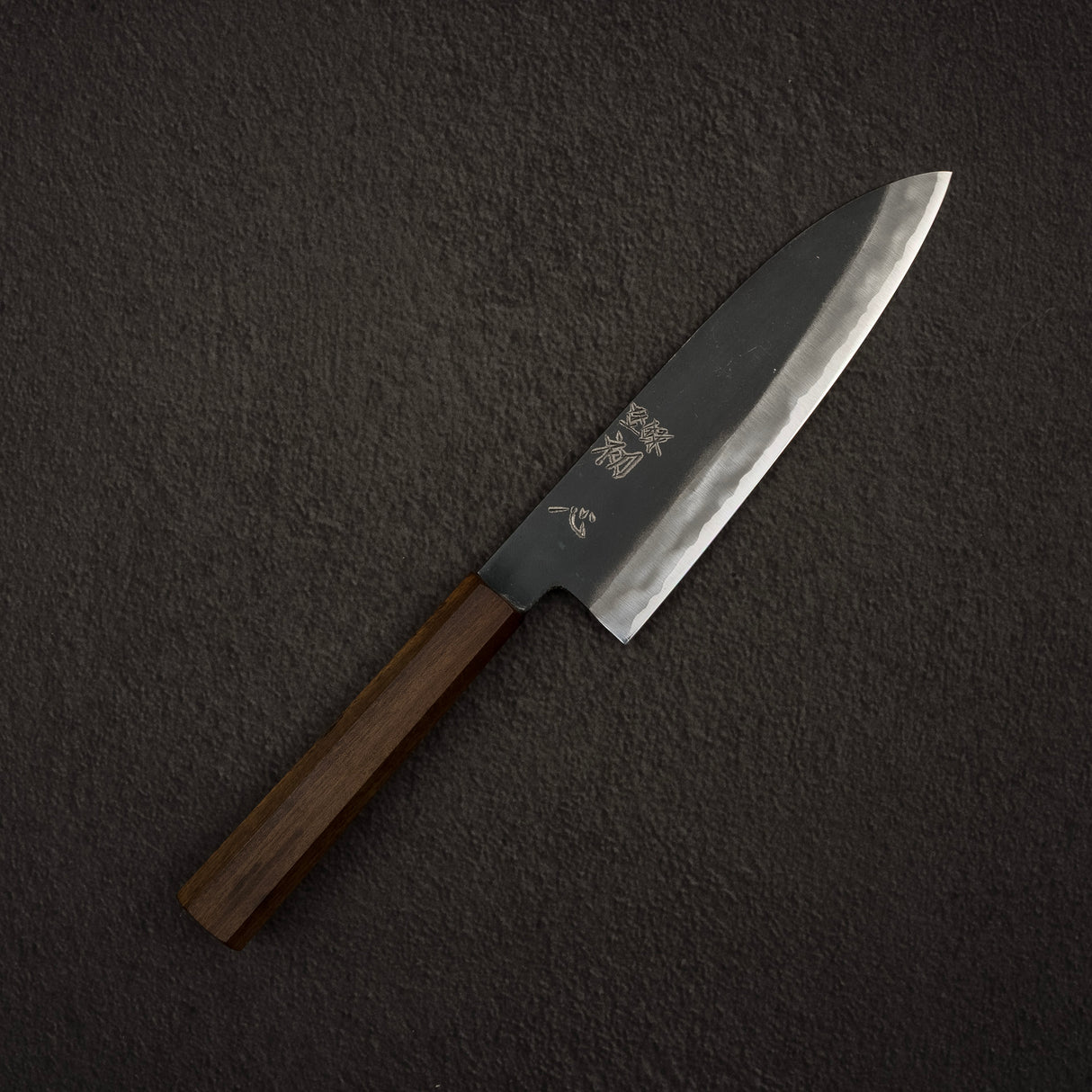 初心 青鷺 青二鋼 黒打 三徳 180mm