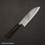 初心 青二鋼 ダマスカス 磨き 三徳 180mm