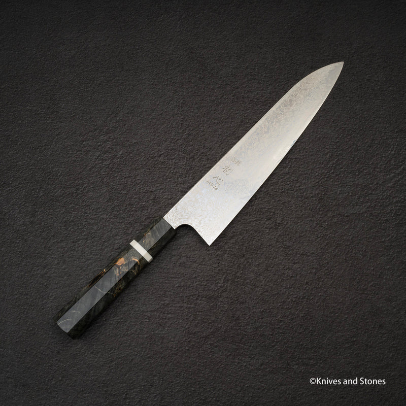 初心 銀河 ATS34 ダマスカス 牛刀 240mm