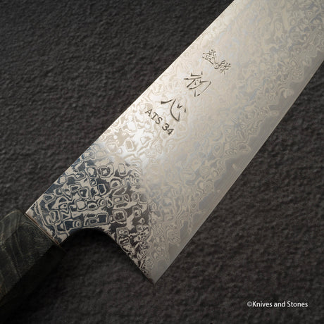 初心 銀河 ATS34 ダマスカス 牛刀 240mm