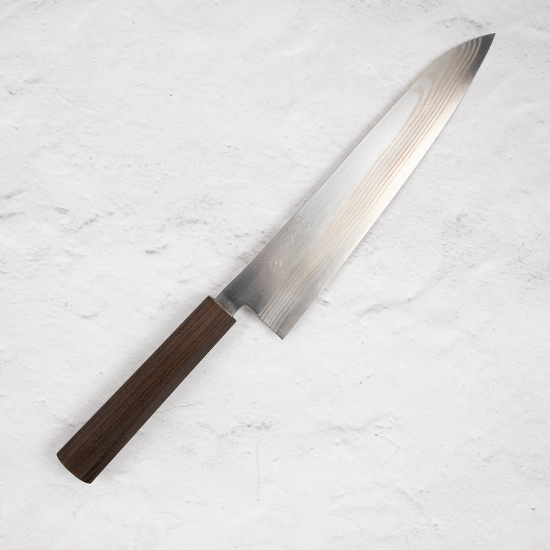 初心 銀霜 銀三鋼 ニッケルダマスカス 牛刀 240mm